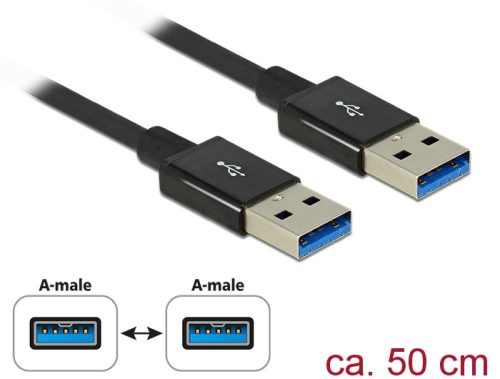 Delock SuperSpeed USB-kábel, 10 Gbps (USB 3.1 Gen 2) USB Type-A csatlakozódugóval > USB Type-A csatl