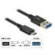 Delock SuperSpeed USB-kábel, 10 Gbps (USB 3.1 Gen 2) USB Type- C csatlakozódugóval > USB Type-A csa (83983)