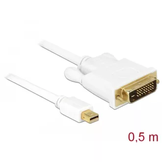   Delock Kábel mini Displayport 1.1 dugó > DVI 24+1 dugó 0,5 m (83986)