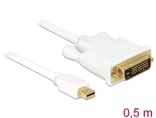 Delock Kábel mini Displayport 1.1 dugó > DVI 24+1 dugó 0,5 m