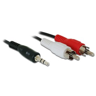   Delock audio kábel, DC jack 3.5 mm apa > 2x RCA apa, 1.5 m (84000)