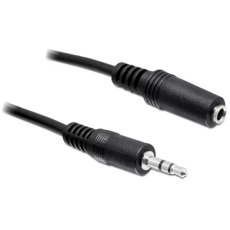   Delock audio kábel sztereo jack 3.5 mm apa / anya, 3 m (84002)