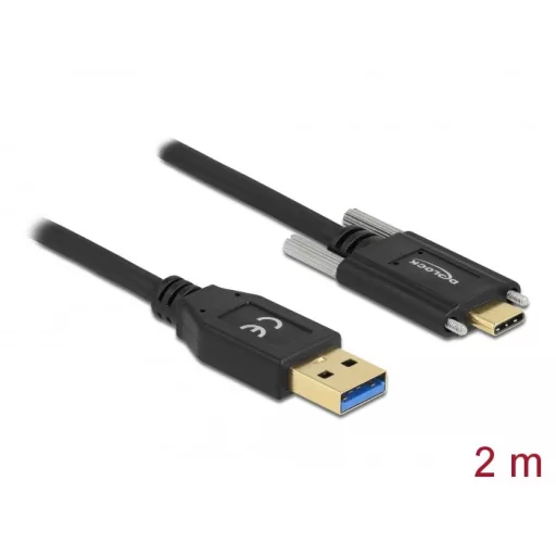 Delock SuperSpeed USB (USB 3.2 Gen 1) kábel A-típusú apa csatlakozó - USB Type-C  apa csatlakozó csa (84019)