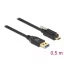 Delock SuperSpeed USB 10 Gbps (USB 3.2 Gen 2) kábel A-típusú apa csatlakozó - USB Type-C  apa csatla (84025)