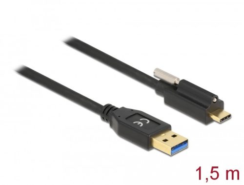 Delock SuperSpeed USB (USB 3.2 Gen 1) kábel A-típusú apa csatlakozó - USB Type-C  apa csatlakozó csa