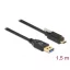 Delock SuperSpeed USB (USB 3.2 Gen 1) kábel A-típusú apa csatlakozó - USB Type-C  apa csatlakozó csa (84028)