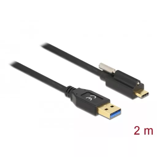 Delock SuperSpeed USB (USB 3.2 Gen 1) kábel A-típusú apa csatlakozó - USB Type-C  apa csatlakozó csa (84031)