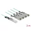 Delock Aktív optikai kábel QSFP+ > 4 x SFP+ 3 m (84058)