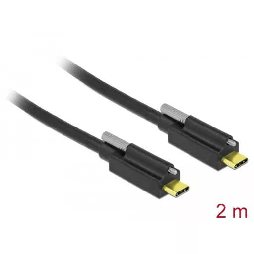 Delock SuperSpeed USB 10 Gbps (USB 3.2 Gen 2) kábel USB Type-C  apa csatlakozó > USB Type-C  apa csa (84138)