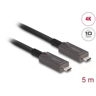   Delock aktív optikai USB-C videó + adat + PD kábel 5 m (84146)