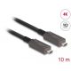 Delock aktív optikai USB-C videó + adat + PD kábel 10 m