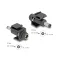 Delock Keystone modul, DC 5,5 x 2,1 mm-csatlakozóhüvely, DC 5,5 x 2,1 mm méretű apa, fekete (84162)
