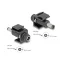 Delock Keystone modul, DC 5,5 x 2,1 mm-csatlakozóhüvely, DC 5,5 x 2,1 mm méretű apa, fekete (84162)