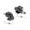 Delock Keystone modul, DC 5,5 x 2,5 mm-csatlakozóhüvely, DC 5,5 x 2,5 mm méretű apa, fekete (84166)