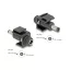 Delock Keystone modul, DC 5,5 x 2,5 mm-csatlakozóhüvely, DC 5,5 x 2,5 mm méretű apa, fekete (84166)