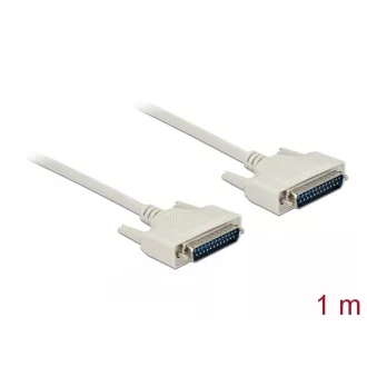 Delock D-Sub 25-ös soros kábel, dugó-dugó, 1 m (84172)