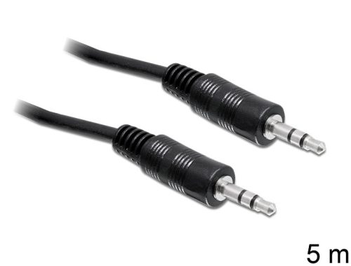 Delock kábel audio DC jack 3.5 mm apa / apa, 5 m (84438)