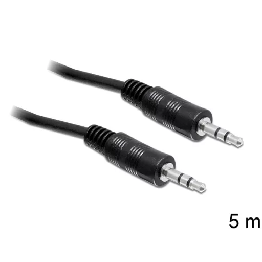 Delock kábel audio DC jack 3.5 mm apa / apa, 5 m (84438)