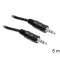 Delock kábel audio DC jack 3.5 mm apa / apa, 5 m (84438)