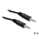 Delock kábel audio DC jack 3.5 mm apa / apa, 5 m (84438)