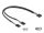 Delock Kábel USB 2.0-s csatlakozóhüvellyel, 2,54 mm, 10 tű a 2 x USB 2.0-s csatlakozóhüvellyel, 2,54 mm, 4 tű, 30 cm