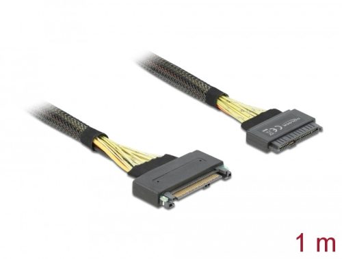 Delock U.2 SFF-8639-s bővítőkábel csatlakozódugóval > U.2 SFF-8639-s, csatlakozóhüvellyel, 1 m (84518)