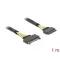 Delock U.2 SFF-8639-s bővítőkábel csatlakozódugóval > U.2 SFF-8639-s, csatlakozóhüvellyel, 1 m (84518)