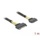 Delock U.2 SFF-8639-s bővítőkábel csatlakozódugóval > U.2 SFF-8639-s, csatlakozóhüvellyel, 1 m (84518)