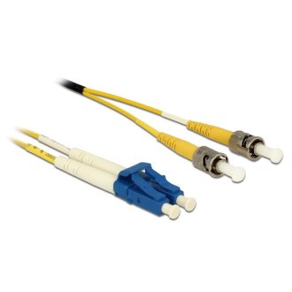   Delock Kábel, optikai szálas LC Duplex > ST Duplex egyszeres OS2, 10 m (84696)