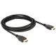 Delock kábel High Speed HDMI Ethernettel HDMI A apa > HDMI A apa 4K 1 m (84713)