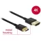 Delock Nagysebességű HDMI-kábel Ethernettel - HDMI-A-csatlakozódugó>HDMI Mini-C-csatlakozódugó,3D,1m (84776)