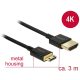 Delock Nagysebességű HDMI-kábel Ethernettel - HDMI-A-csatlakozódugó > HDMI Mini-C-csatlakozódugó, 3D