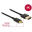 Delock Nagysebességű HDMI-kábel Ethernettel - HDMI-A > HDMI Micro-D, 3D, 4K, 0,5 m, vékony, prémium (84788)