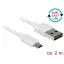 Delock Kábel, EASY-USB 2.0-s A-típusú csatlakozódugó > EASY-USB 2.0-s Micro-B típusú csatlakozódugó, (84808)