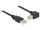 Delock USB 2.0-s kábel A-típusú dugó > USB 2.0 B-típusú dugó derékszögű 1,5 m fekete (84810)