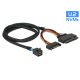 Delock Kábel SFF-8643 dugó > U.2 SFF-8639 dugó + SATA tápcsatlakozó 75 cm (84821)
