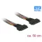 Delock Kábel U.2 SFF-8639 anya > U.2 SFF-8639 anya 50 cm (84824)
