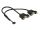 Delock kábel USB 2.0 tűs fejléc 2,00 mm-es 10 tűs anya>2xUSB 2.0 Type-A anya panelre szerel. 25x25cm (84832)