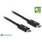 Delock Thunderbolt 3 (40 Gb/s) USB-C kábel, csatlakozódugó > csatlakozódugó, passzív, 0,5 m, 5 A, (84844)