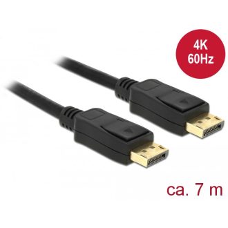   Delock Kábel Displayport 1.2 dugó > Displayport dugó 4K 60 Hz 7 m (84860)