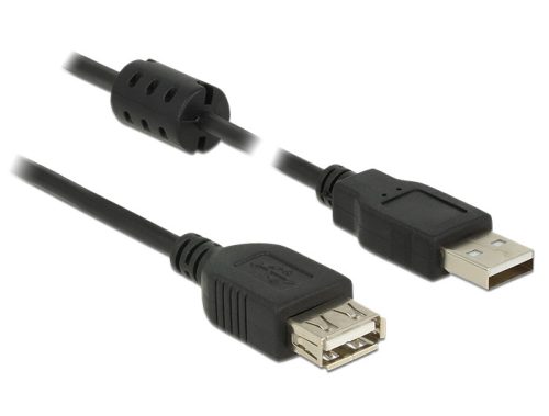 Delock USB 2.0-s bővítőkábel A-típusú csatlakozódugóval > USB 2.0-s, A-típusú csatlakozóhüvellyel, 0