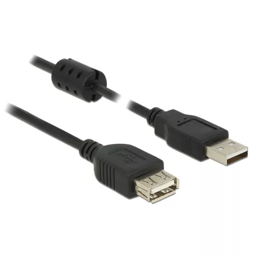Delock USB 2.0-s bővítőkábel A-típusú csatlakozódugóval > USB 2.0-s, A-típusú csatlakozóhüvellyel, 1 (84883)