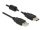 Delock USB 2.0-s kábel A-típusú csatlakozódugóval > USB 2.0-s, A-típusú csatlakozódugóval, 0,5 m, fe (84888)