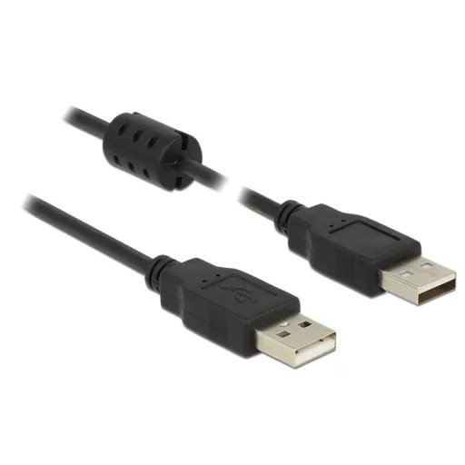 Delock USB 2.0-s kábel A-típusú csatlakozódugóval > USB 2.0-s, A-típusú csatlakozódugóval, 1,0 m, fe (84889)