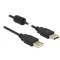 Delock USB 2.0-s kábel A-típusú csatlakozódugóval > USB 2.0-s, A-típusú csatlakozódugóval, 1,0 m, fe (84889)
