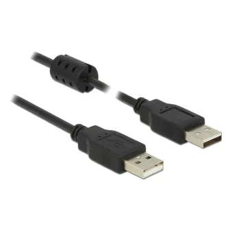   Delock USB 2.0-s kábel A-típusú csatlakozódugóval > USB 2.0-s, A-típusú csatlakozódugóval, 1,5 m, fe (84890)