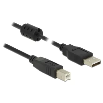   Delock USB 2.0-s kábel A-típusú csatlakozódugóval > USB 2.0-s, B-típusú csatlakozódugóval, 3,0 m, fe (84898)