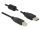 Delock USB 2.0-s kábel A-típusú csatlakozódugóval > USB 2.0-s, B-típusú csatlakozódugóval, 5,0 m, fe (84899)
