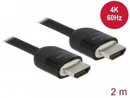 Delock Prémium HDMI kábel 4K 60 Hz 2 m