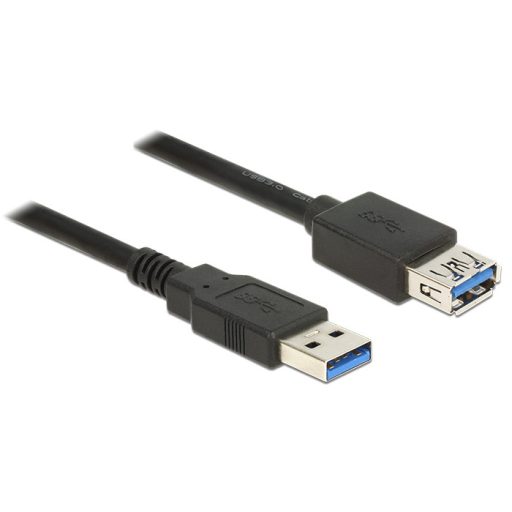 Delock USB 3.0-s bovítokábel A-típusú csatlakozódugóval > USB 3.0-s, A-típusú csatlakozóhüvellyel, 0 (85053)
